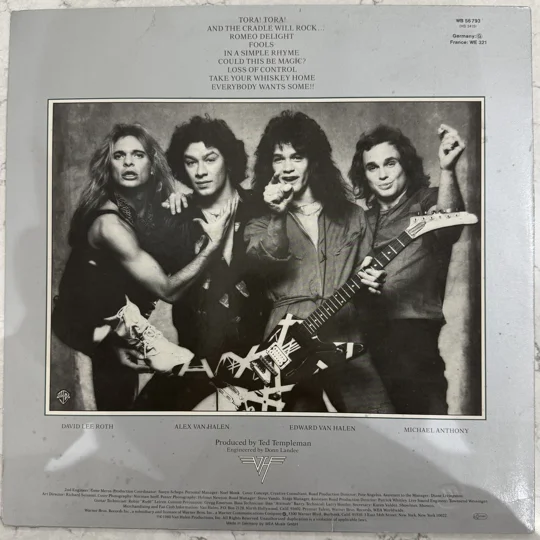 Van Halen | Women and Children First | 1986 German Repress
