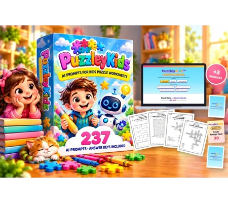 Puzzley Kids Prompts | Turn One Prompt Into a Print-Ready Kids P