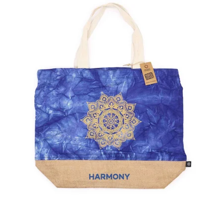 All Natural Bag - Blue Stonewash - Mandala - Harmony