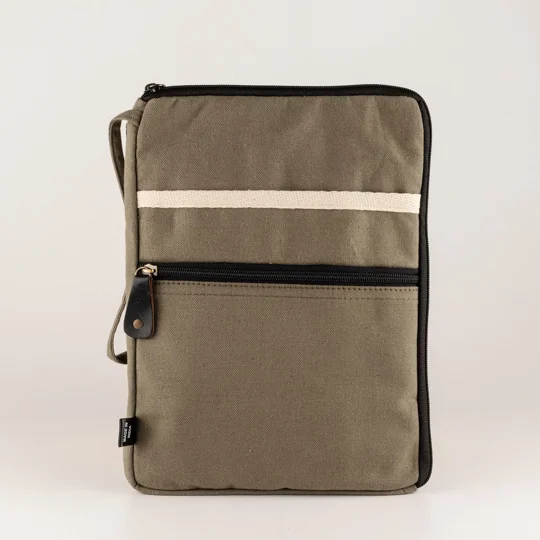 Canvas Tablet Pouch - Olive
