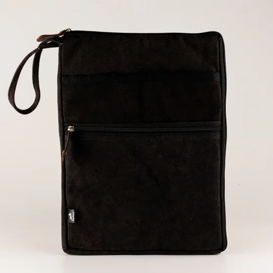 Stonewash Travel Laptop Pouch - Charcoal