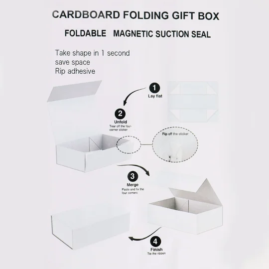 Flat Pack Gift Box - Extra Large (33x25x12cm) - Black