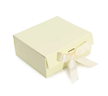 Flat Pack Gift Box - Medium Square (20x18.2x8cm) - Ivory