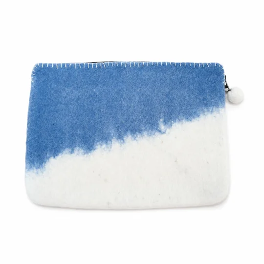 Felt Laptop Pouch (up to 14") - Blue Horizon