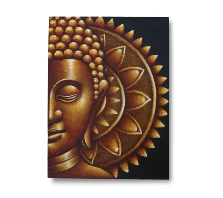 Gold Half Buddha Mandala 60x80cm