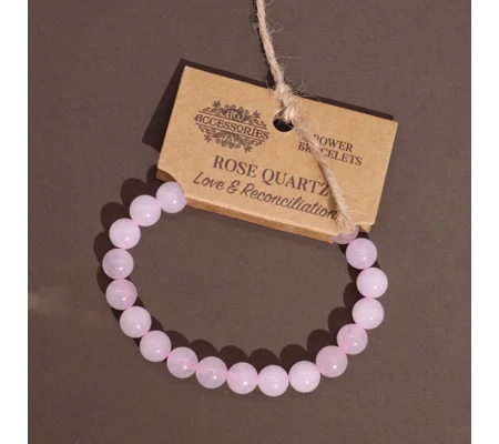 Power Bracelet - Rose Quartz