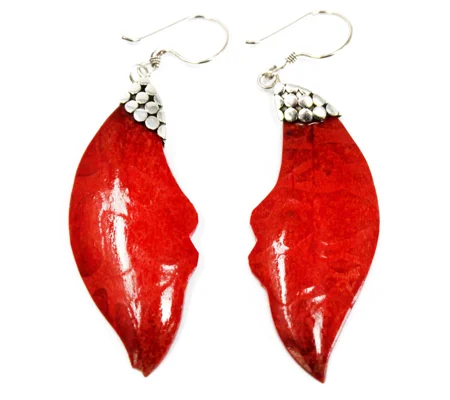 925 Silver Earrings - Leaf Drop