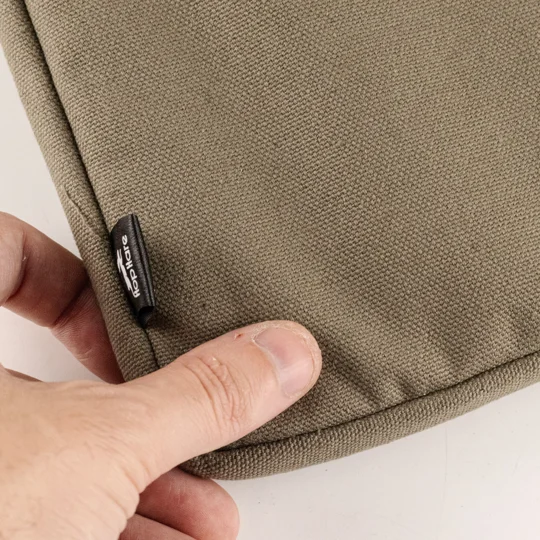 Canvas Travel Laptop Pouch - Olive