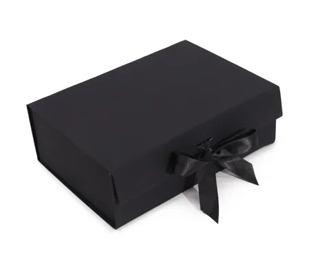 Flat Pack Gift Box - Large (28.2x20.2x9.2cm) - Black