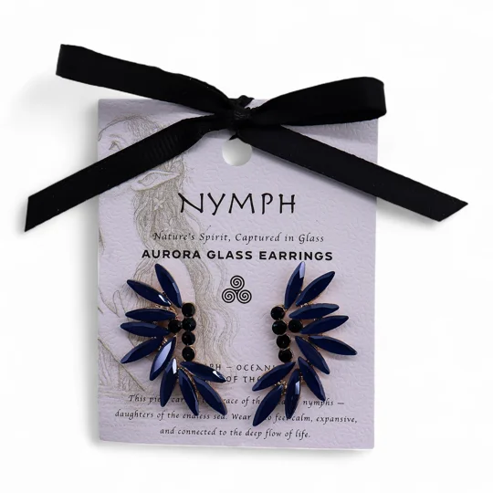 Royal Blue - Vintage Glass - Faries - Earrings