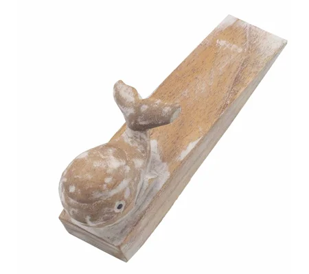 Hand carved Doorstop - Whale