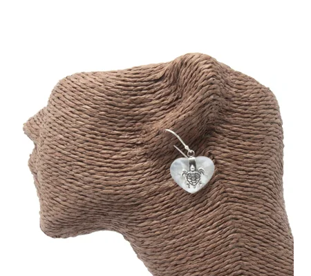 Shell & Silver Earrings - Sea Turtle - MOP