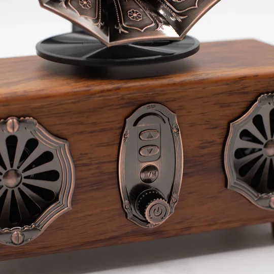 Retro Mini Double Gramophone Speaker - Bluetooth - 5.4 watt x 2