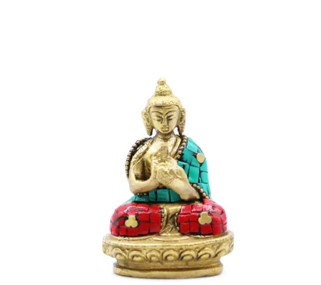 Brass Buddha Figure - Blessing - 7.5cm