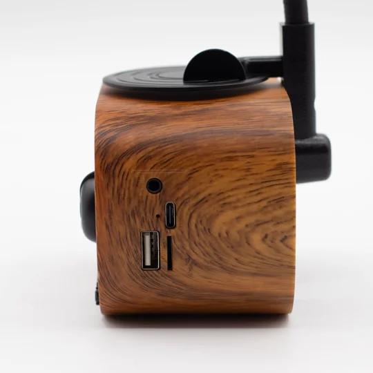 Retro Mini Gramophone Speaker - Bluetooth & FM Radio - 5 watt x 1