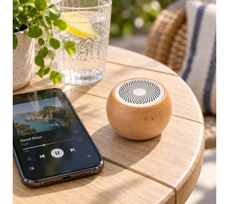 Wooden Mandela Effect Mini Speaker