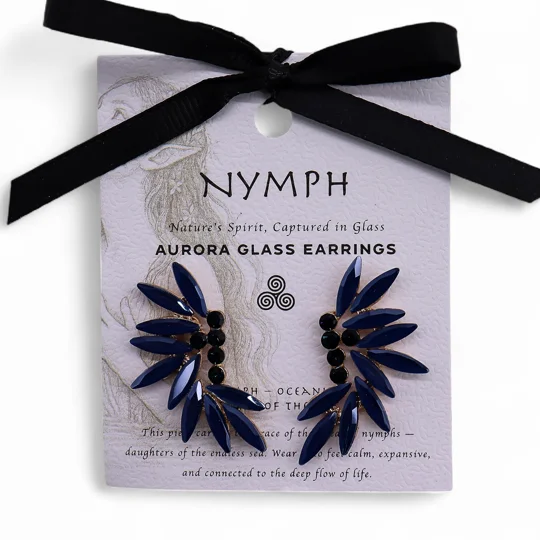 Royal Blue - Vintage Glass - Faries - Earrings