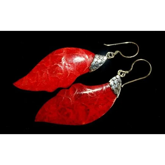925 Silver Earrings - Leaf Drop
