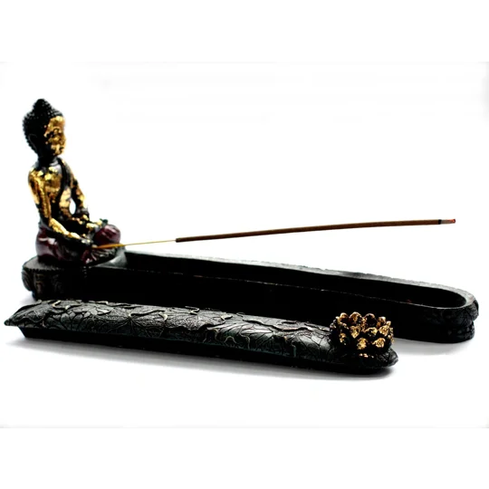 Antique Buddha - Incense Burner & Box