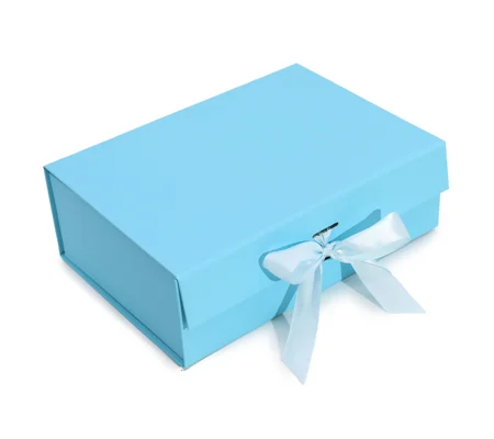 Flat Pack Gift Box - Large (28.2x20.2x9.2cm) - Baby Blue
