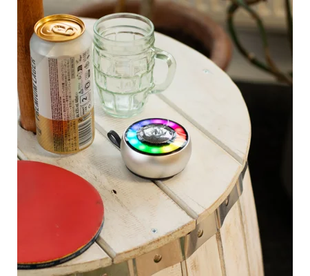 Silver Mandela Lighting Effect Mini Speaker