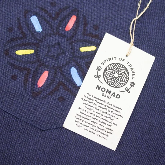 Nomad Sari Kathmandu Shirt - Indigo - Medium