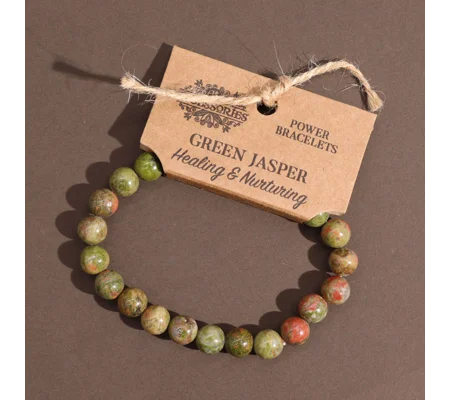 Power Bracelet - Green Jasper