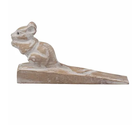 Hand carved Doorstop - Dormouse