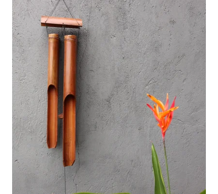 Bamboo Windchime - Natural finish - 4 Big Tubes