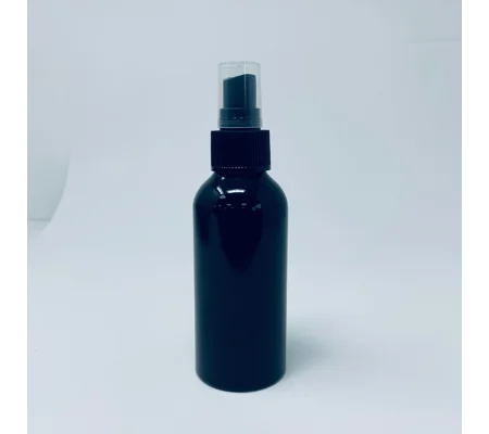 120m Black Aluminium bottle & spray cap