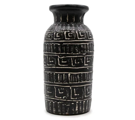 Greek Straight Vase - Chocolate