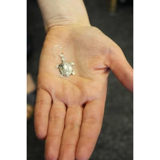 Silver Earrings - Turtles