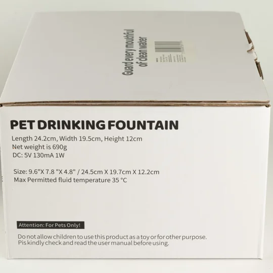 PAW Food Bowls - Electric Water Fountain 2.5 Liter - USB - Stainless Steal (304)