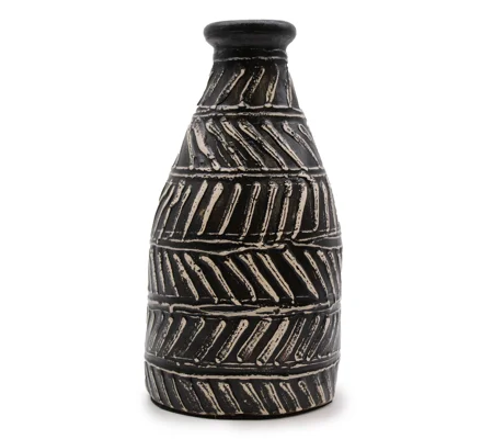 Greek Taper Vase - Chocolate