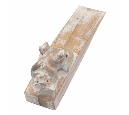 Hand carved Doorstop - Kitten