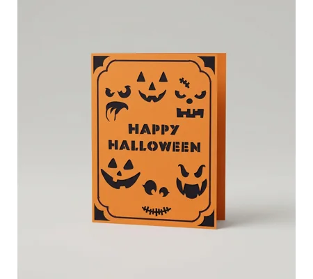 Halloween Jack O Lantern Card