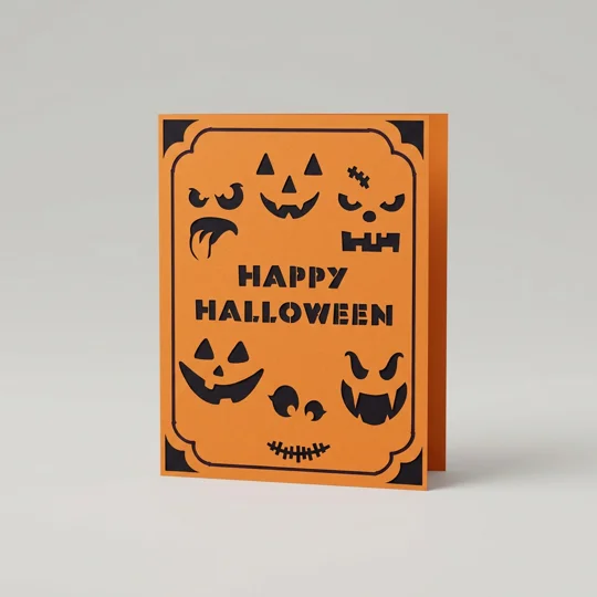 Halloween Jack O Lantern Card