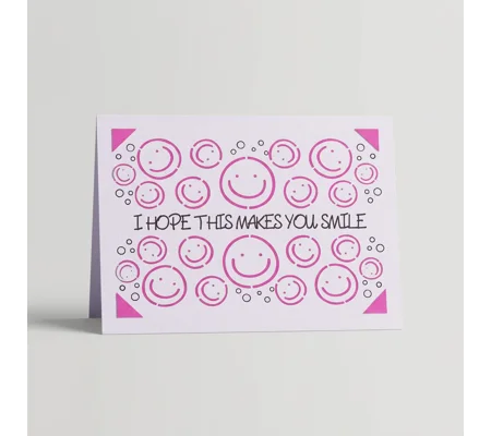 Smiley Face "I Hope This Makes You Smile" Card