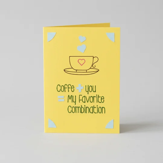 Coffee "Favorite Combination" Card