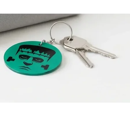 Frankenstein's Monster Green Acrylic Keychain