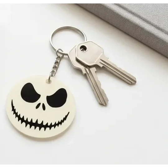 Pumpkin King / Jack Skellington Face Keychain