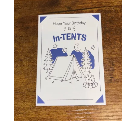 Camping Birthday Card