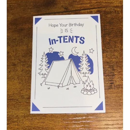 Camping Birthday Card