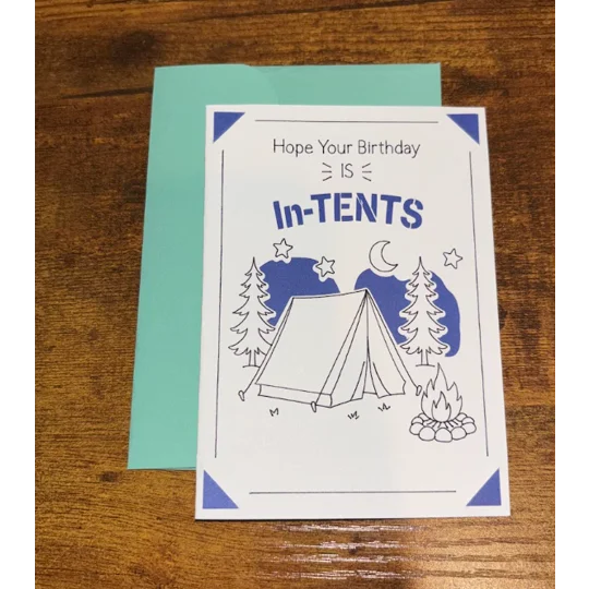 Camping Birthday Card