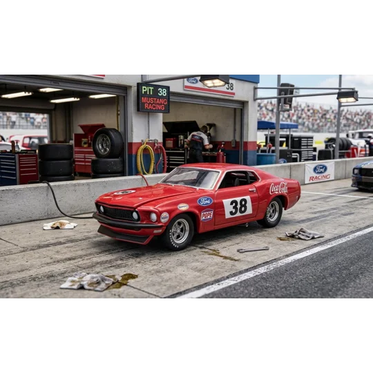 1970 Ford F-350 Ramp Truck w/ #38 1969 Trans Am Mustang "Allan Moffat Racing"