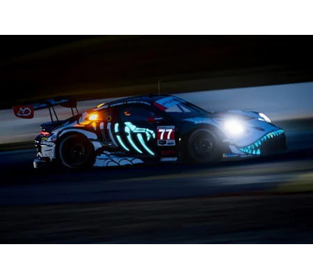Pre-Order: Mini GT 1:64 Porsche GT3 R (992) #77 AO Racing "Skeleton Rexy" - 2026 Petit Le Mans