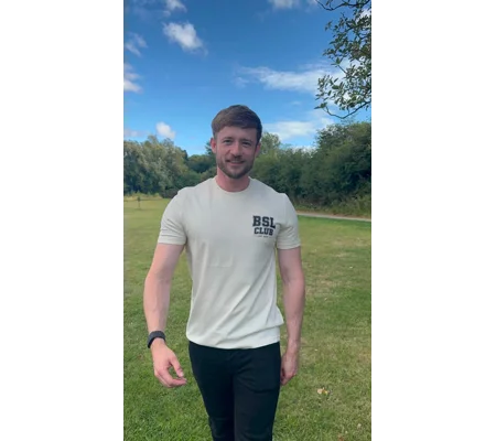 BSL Club Adult Unisex T-Shirt, British Sign Language Clothing, Deaf Community Shirt, Matching Family
