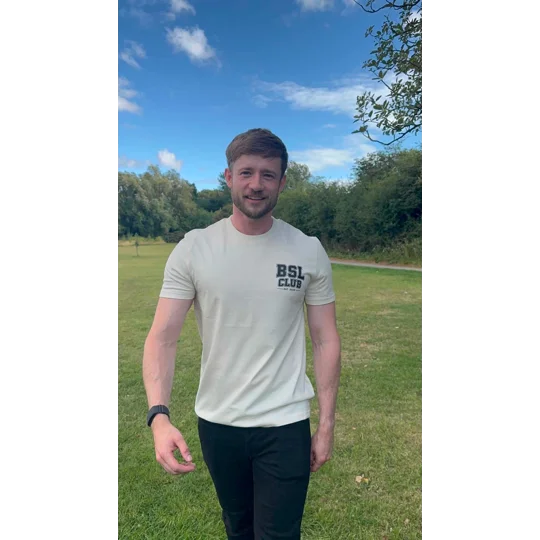 BSL Club Adult Unisex T-Shirt, British Sign Language Clothing, Deaf Community Shirt, Matching Family