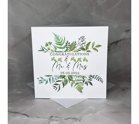 BSL Wedding Card: Mr & Mrs Fingerspelling, Deaf Inclusive