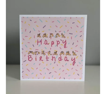 BSL 'Happy Birthday' Fingerspelling Card: Inclusive Design